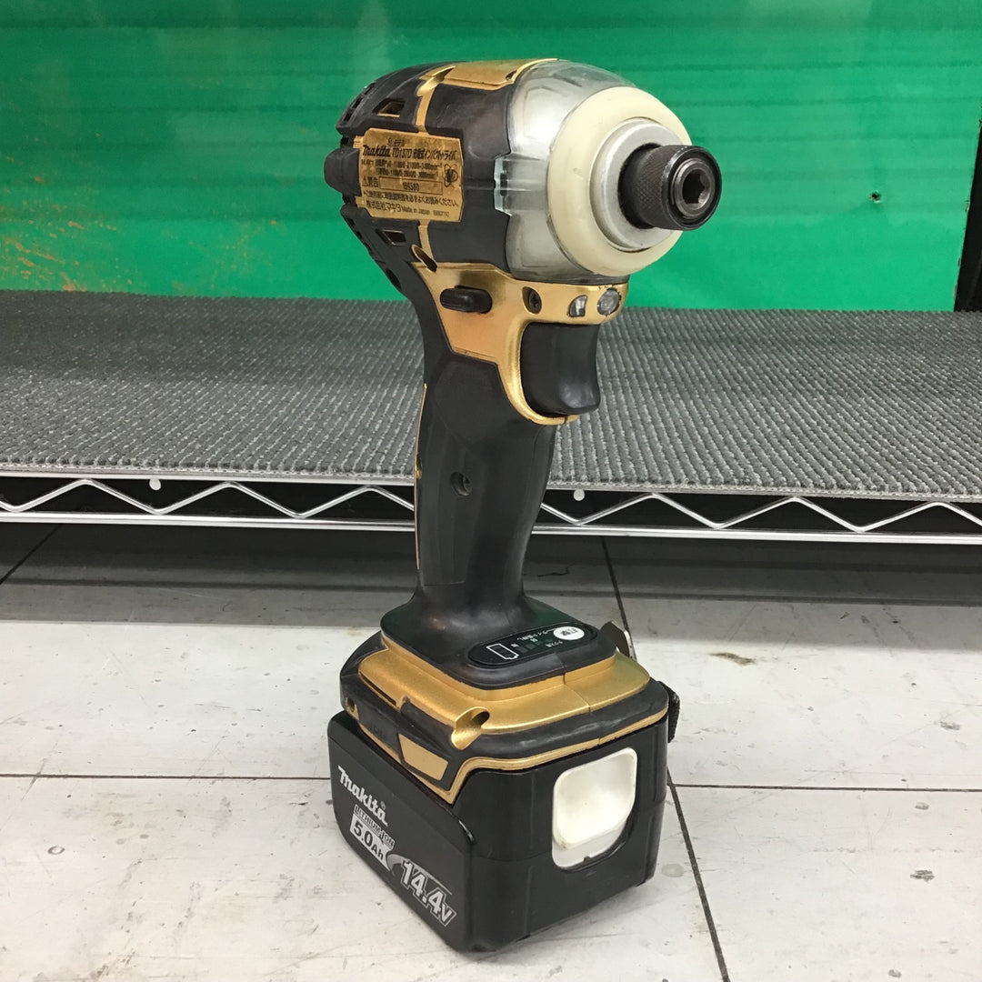 【中古品】 マキタ/makita コードレスインパクトドライバ 14.4V ゴールド TD137DSP1 (TD137DRTX) 【鴻巣店】