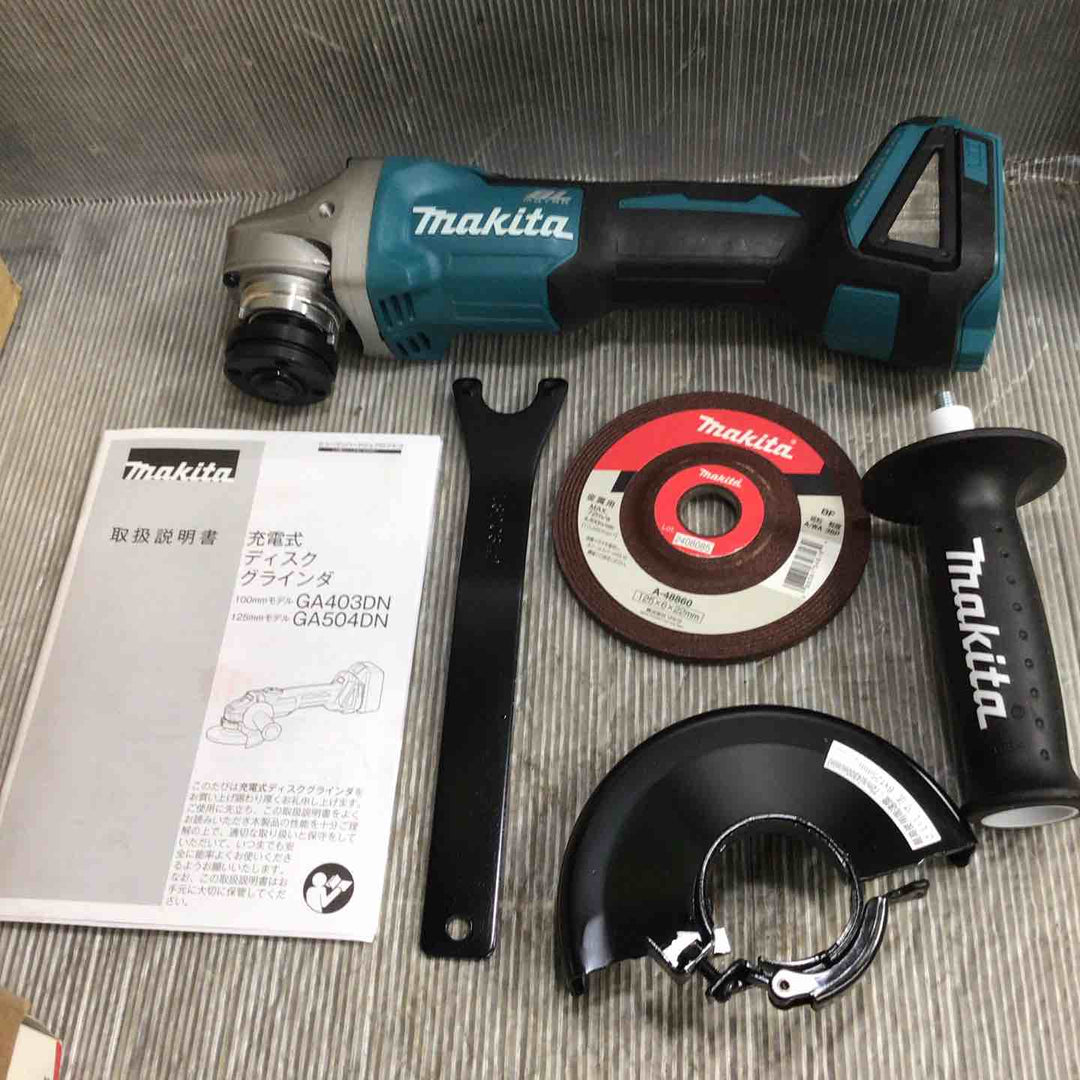 【未使用】マキタ(makita) 125mmコードレスディスクグラインダ GA504DZN (GA504DN)【草加店】