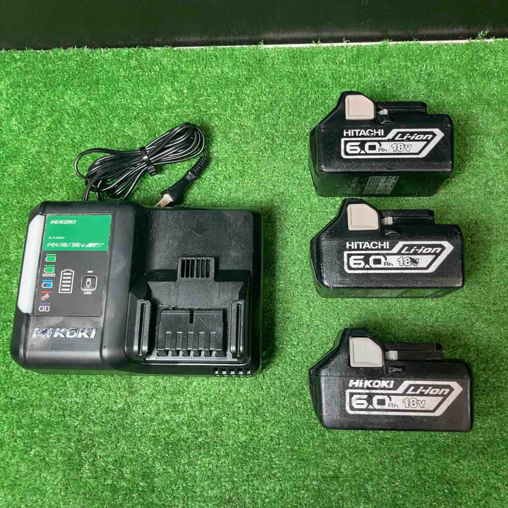 【中古品】★ハイコーキ(HIKOKI ※旧:日立工機) コードレスハンマドリル DH18DPA(2XP) ◇18V6.0Ah×3個セット♪【岩槻店】