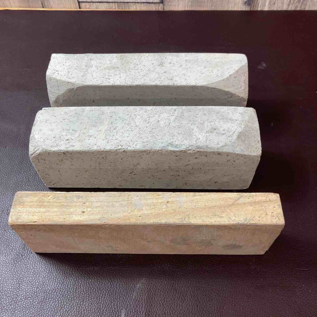 【中古品】 天然砥石 産地不明 粗目 3個セット 総重量約5Kg 鑿・鉋・大工道具 【東大和店】