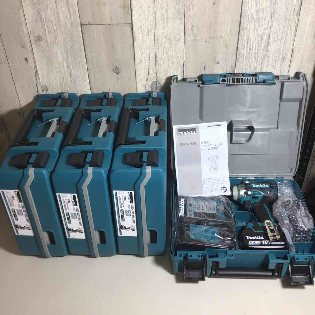 【未使用品】 マキタ makita コードレス インパクトレンチ TW300DRGX 4台 バッテリー&充電器付 フルセット 純正 充電式 18V 【戸田店】