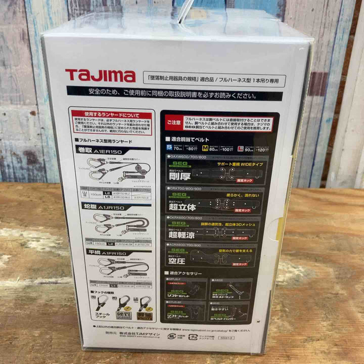 □タジマ(Tajima) ハーネスZS 黒 Lサイズ AZSL-BK 未開封品【柏店】