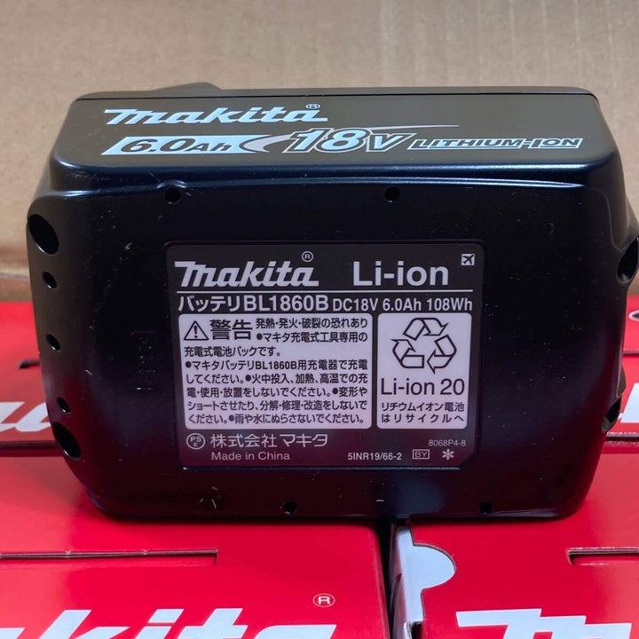 マキタ(makita) リチウムイオンバッテリー 18V/6.0Ah BL1860B【川崎店】