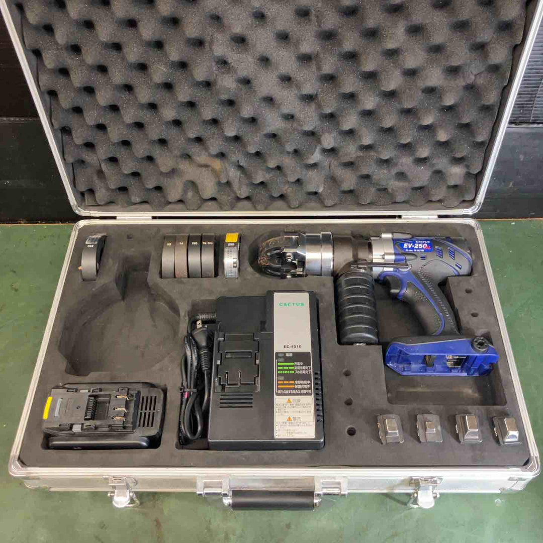 ★カクタス 14.4V/18V コードレス電動油圧式圧着工具 EV-250DL 18V5.0Ahバッテリ1個付属【戸田店】