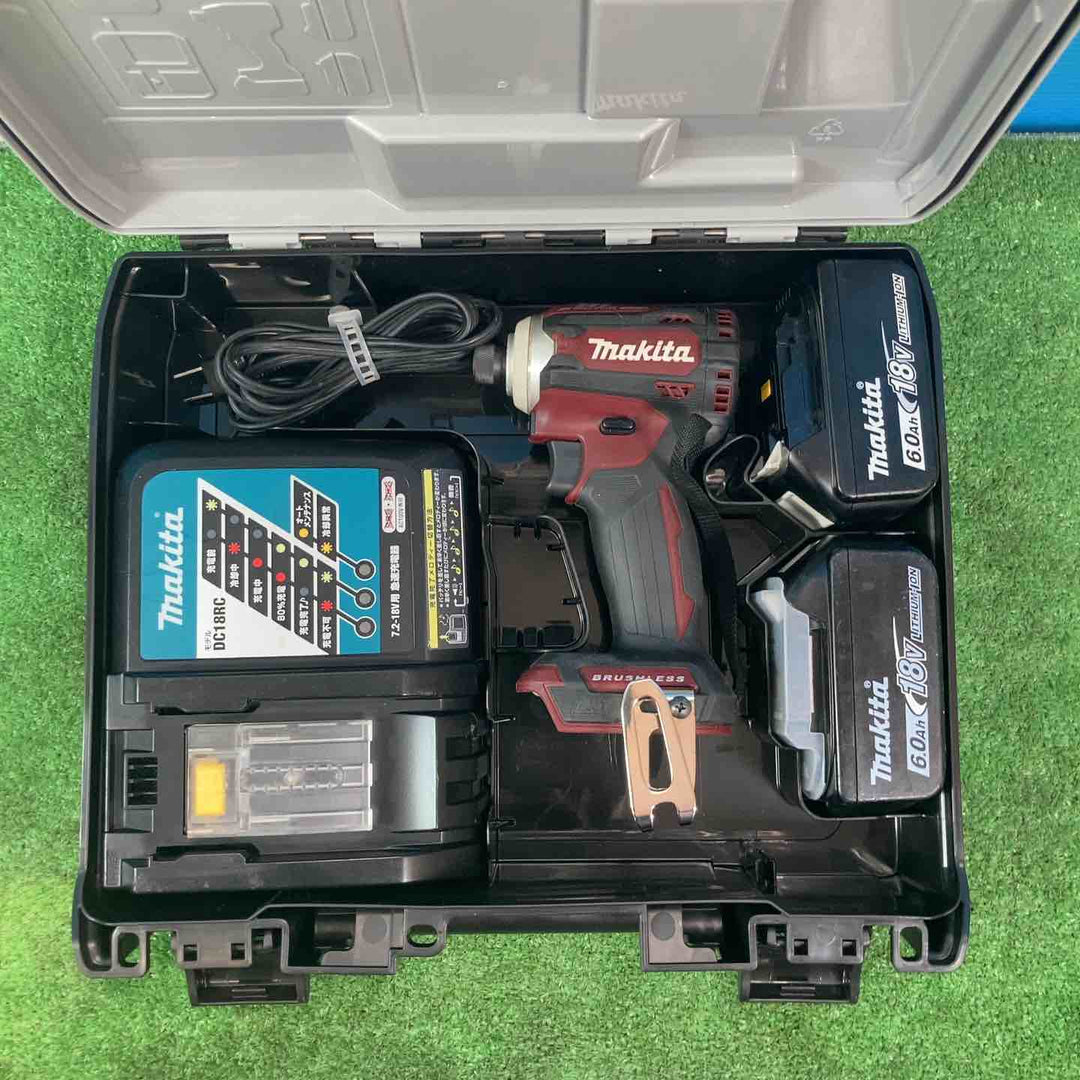 ★マキタ(makita) コードレスインパクトドライバー TD171DGXAR ◇18V6.0Ah×2個付き【岩槻店】