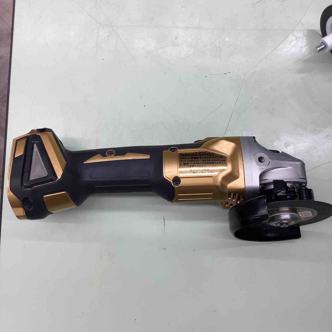 ◇マキタ(makita) コードレスディスクグラインダ18V 100mm ゴールド GA404DSP1 (GA404DRT)【越谷店】