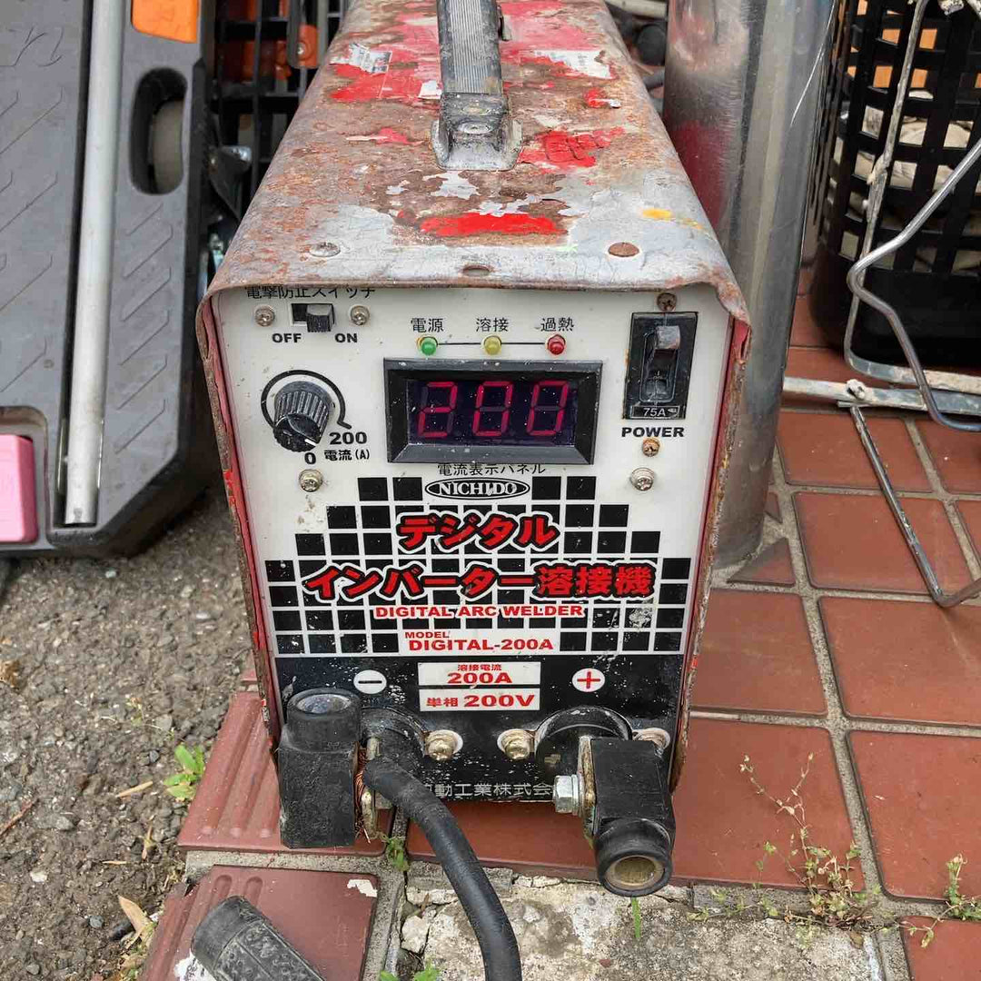 【店頭受取り限定】◇日動 直流溶接機 デジタルインバータ溶接機 単相200V専用 DIGITAL-200A【川崎店】