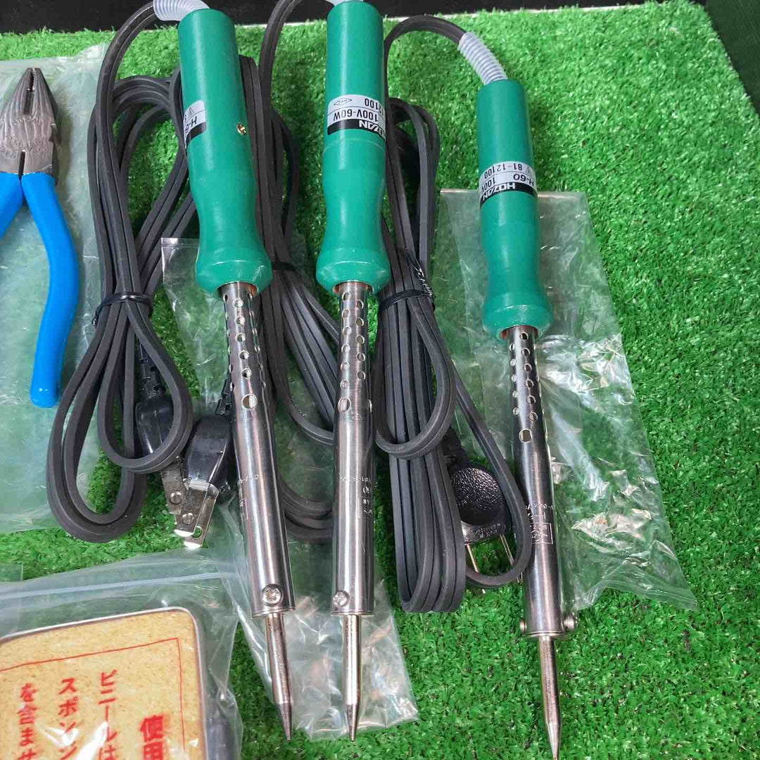 ホーザン/HOZAN プライヤー P-211Z、ペンチ P-56、はんだコテ H-60、コテ先クリーナー 計20点【岩槻店】