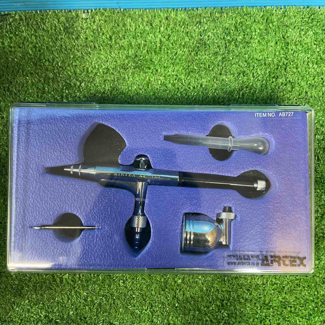 【美品】エアテックス コンプレッサー APC-001 エアブラシ・レギュレーターなど付属品おまけ付【岩槻店】