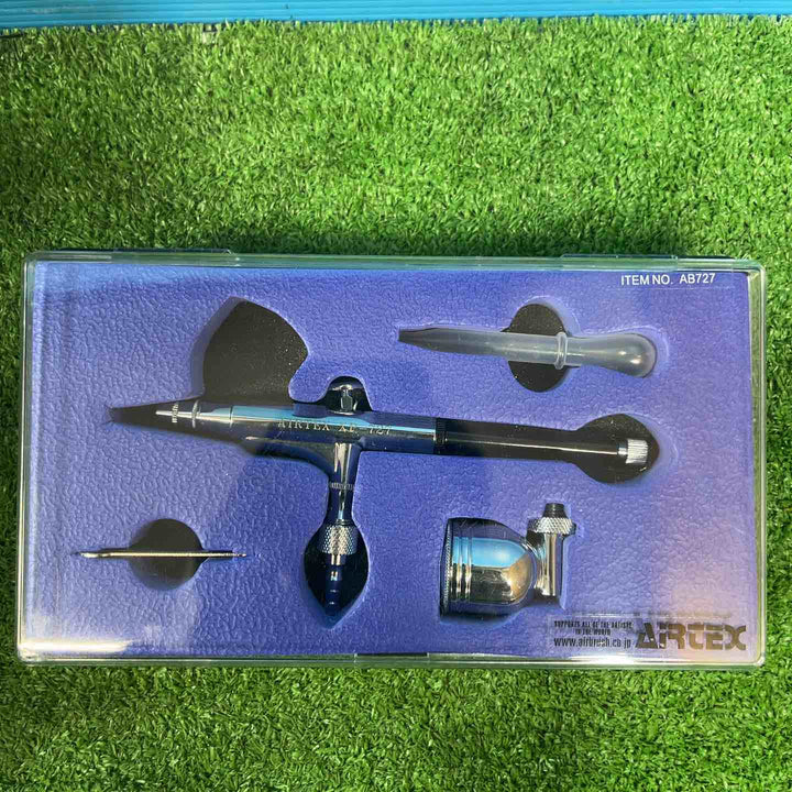 【美品】エアテックス コンプレッサー APC-001 エアブラシ・レギュレーターなど付属品おまけ付【岩槻店】