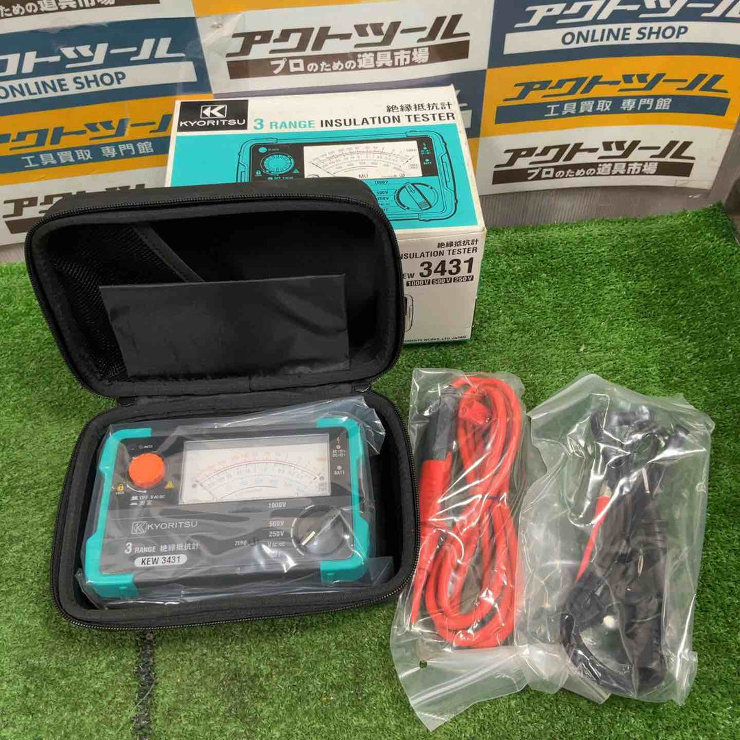 3レンジ絶縁抵抗計 250／500／1000V KEW3431 共立電気 