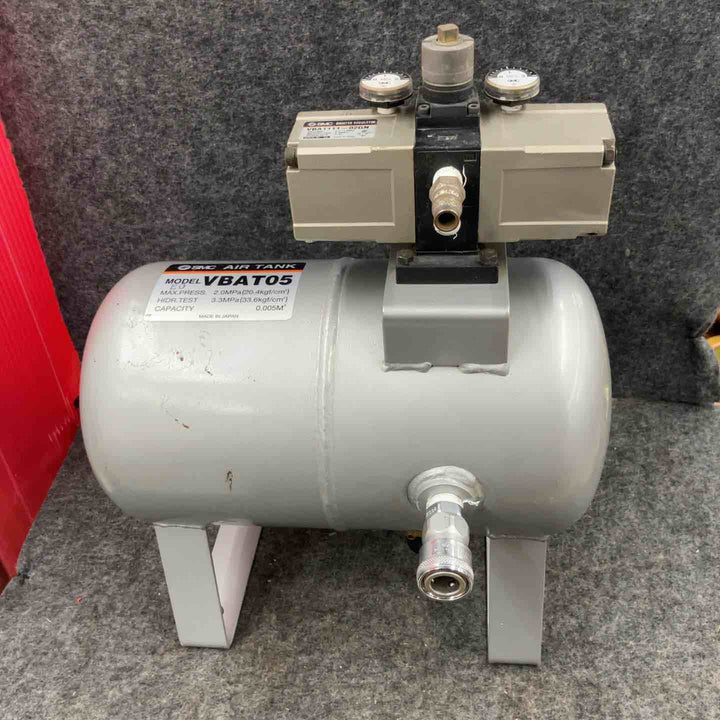 ◇SMC 常圧エアタンク VBAT05A1-V  増圧弁VBA1111-02GN付【鴻巣店】