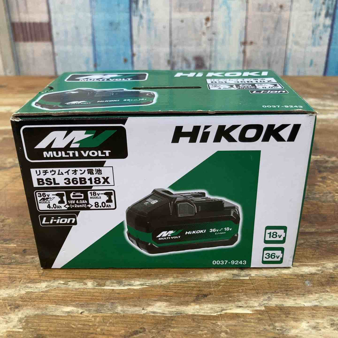 ★ハイコーキ(HIKOKI ※旧:日立工機) リチウムイオンバッテリー 36V/4.0Ah BSL36B18X【柏店】