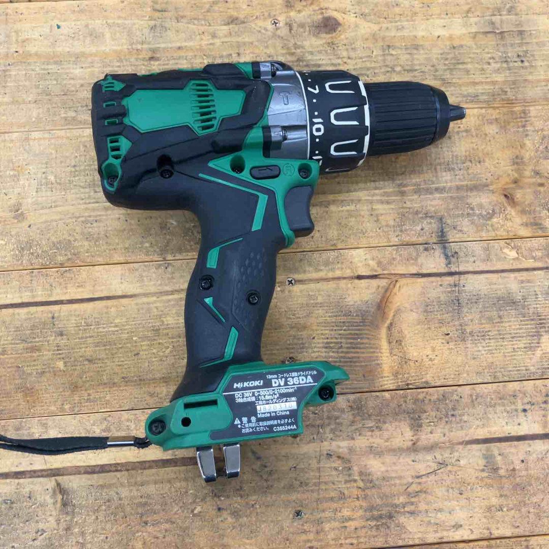 ☆ハイコーキ(HIKOKI ※旧:日立工機) コードレス振動ドリルドライバー DV36DA(NN)【所沢店】