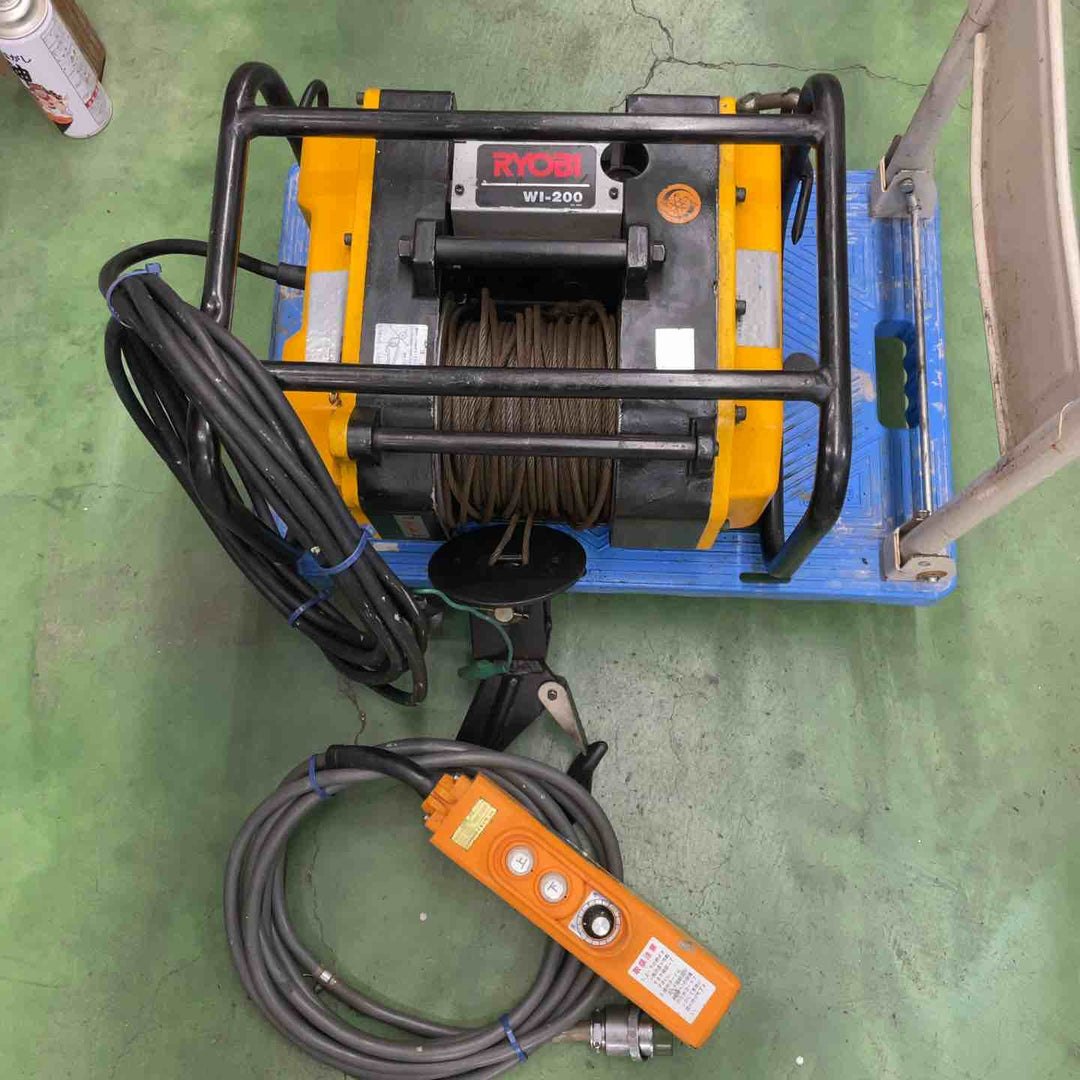 【店頭受取り限定】リョービ(RYOBI) 定置式電動ウィンチ WI-200【桶川店】