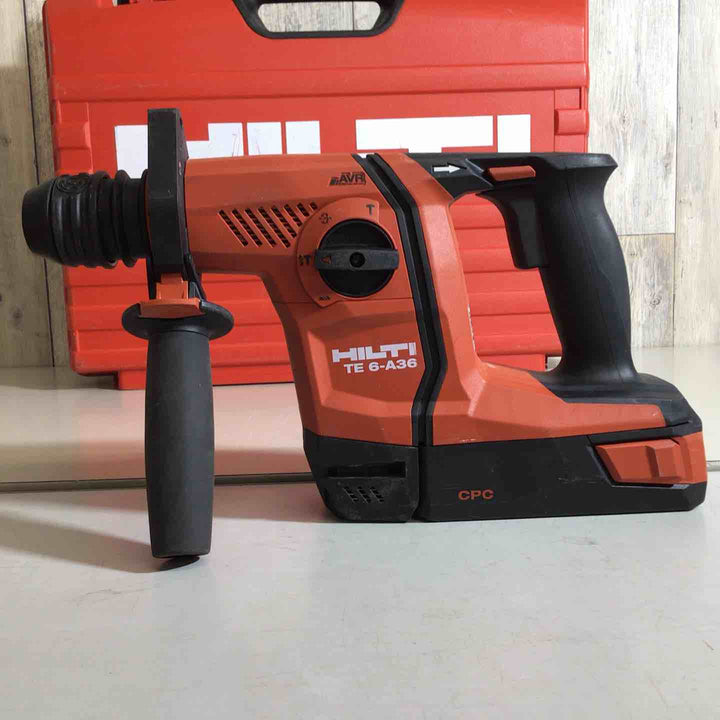 【中古品】HILTI 36V充電式ハンマドリル TE6-A36 集じん装置付 36V/2.6Ah バッテリー2個付【戸田店】