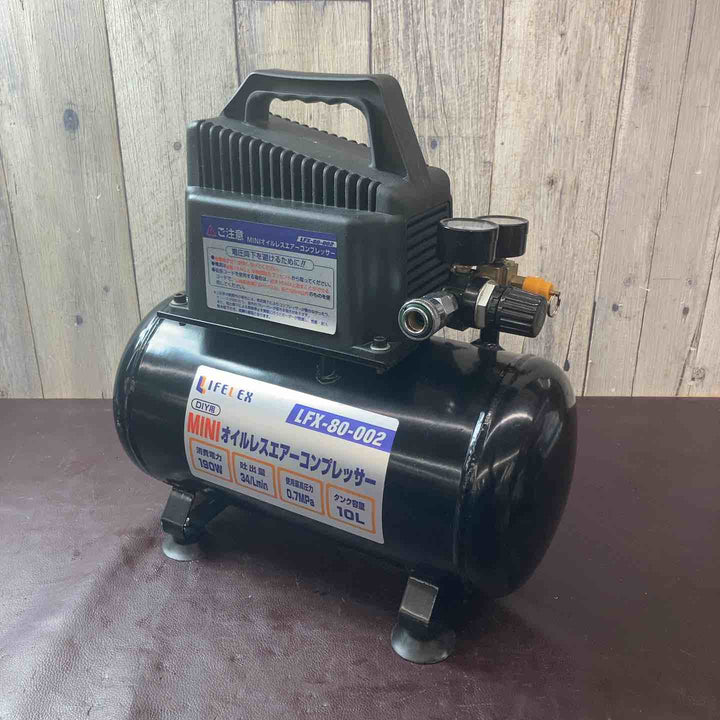 【中古品】LIFELEX(ライフレックス) オイルレスエアコンプレッサー LFX-80-002【東大和店】