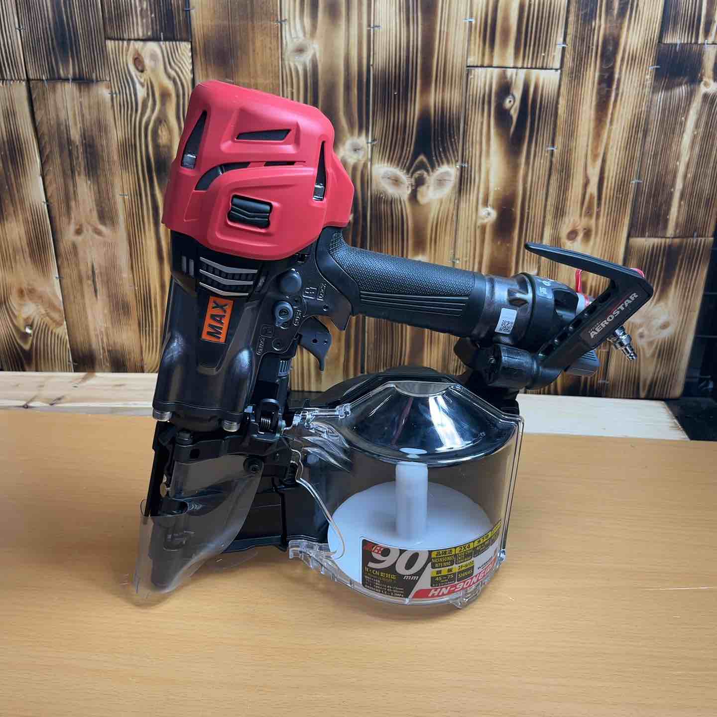 ☆マックス(MAX) 高圧エア釘打ち機 HN-90N6(D)-G 90㎜ 建築 建設 大工