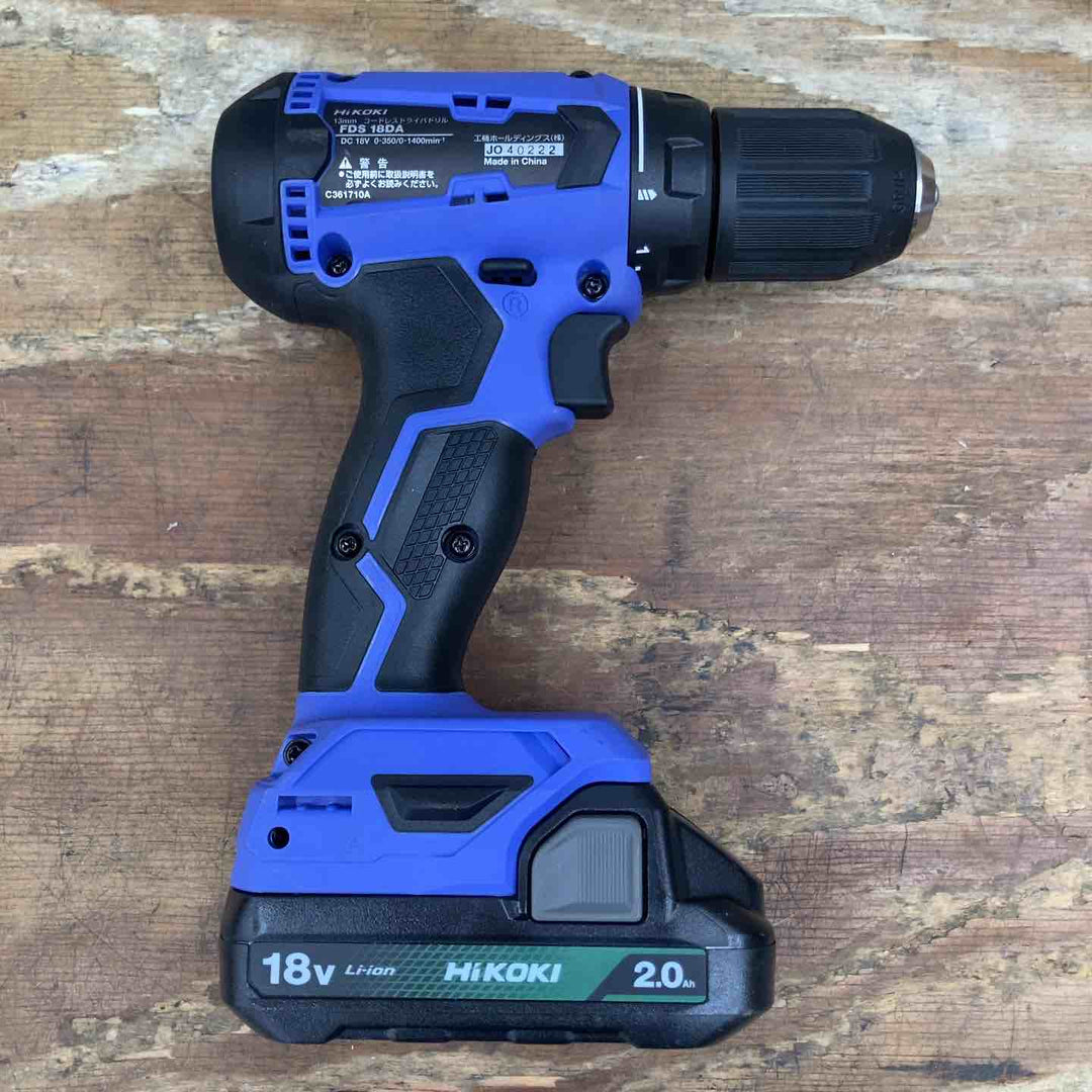 ◇HiKOKI(ハイコーキ) 18V コードレス ドライバドリル チャック  充電器 FDS18DA【柏店】