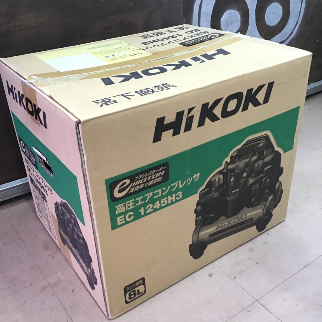 ★ハイコーキ(HIKOKI ※旧:日立工機) 高圧エアコンプレッサ EC1245H3(CTN)【草加店】