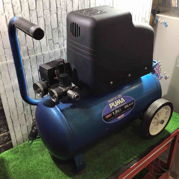 【店頭受取り限定】◇藤原産業 オイルレスエアコンプレッサー AM15-25【川口店】