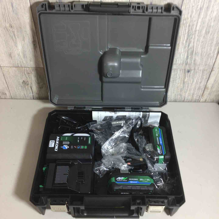 【未使用品】 ハイコーキ HIKOKI 日立 コードレス インパクトドライバ ストロングブラック WH36DD(2XHBSZ) フルセット インパクト ブラック 黒 純正 純正品 充電式 【戸田店】