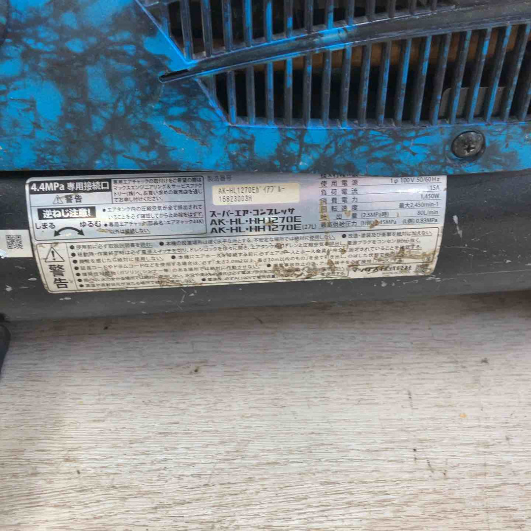 【中古品】マックス(MAX) エアコンプレッサー AK-HL1270E ガイアブルー【川越店】