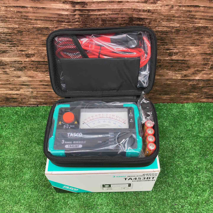 イチネン TASCO 3ﾚﾝｼﾞ絶縁抵抗計 TA453BT【川越店】