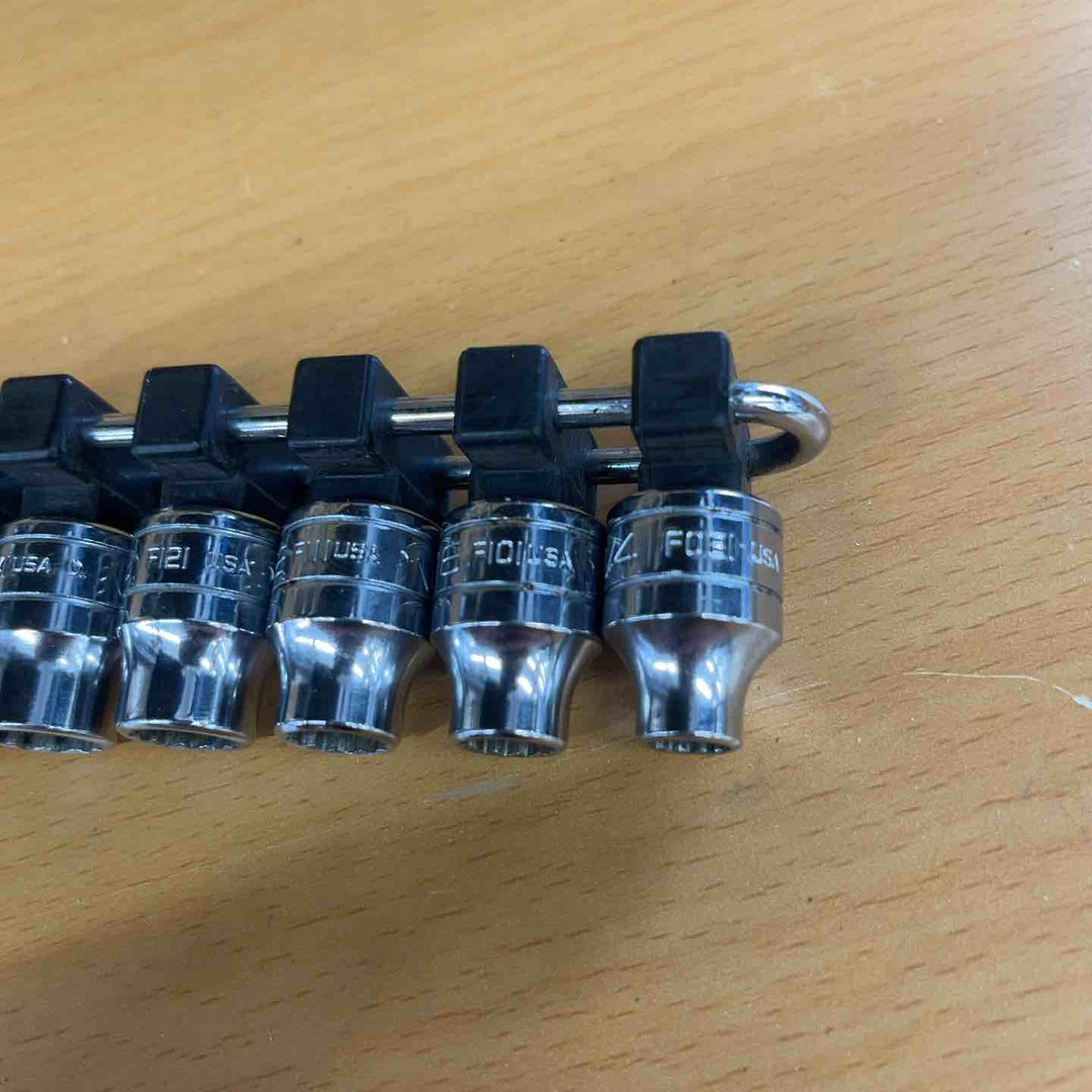 スナップオン Snap-on インチサイズ 3/8 ソケット8個セット F081、F101、F111、121、F141、F161、F181、F201 アメ車 ハーレー USA 【越谷店】