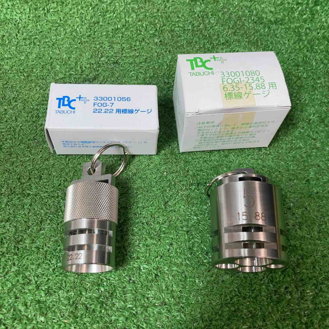 タブチ 冷媒銅管用ワンタッチ継手 エフ-1　矯正工具2本＆標線ゲージ6種【岩槻店】