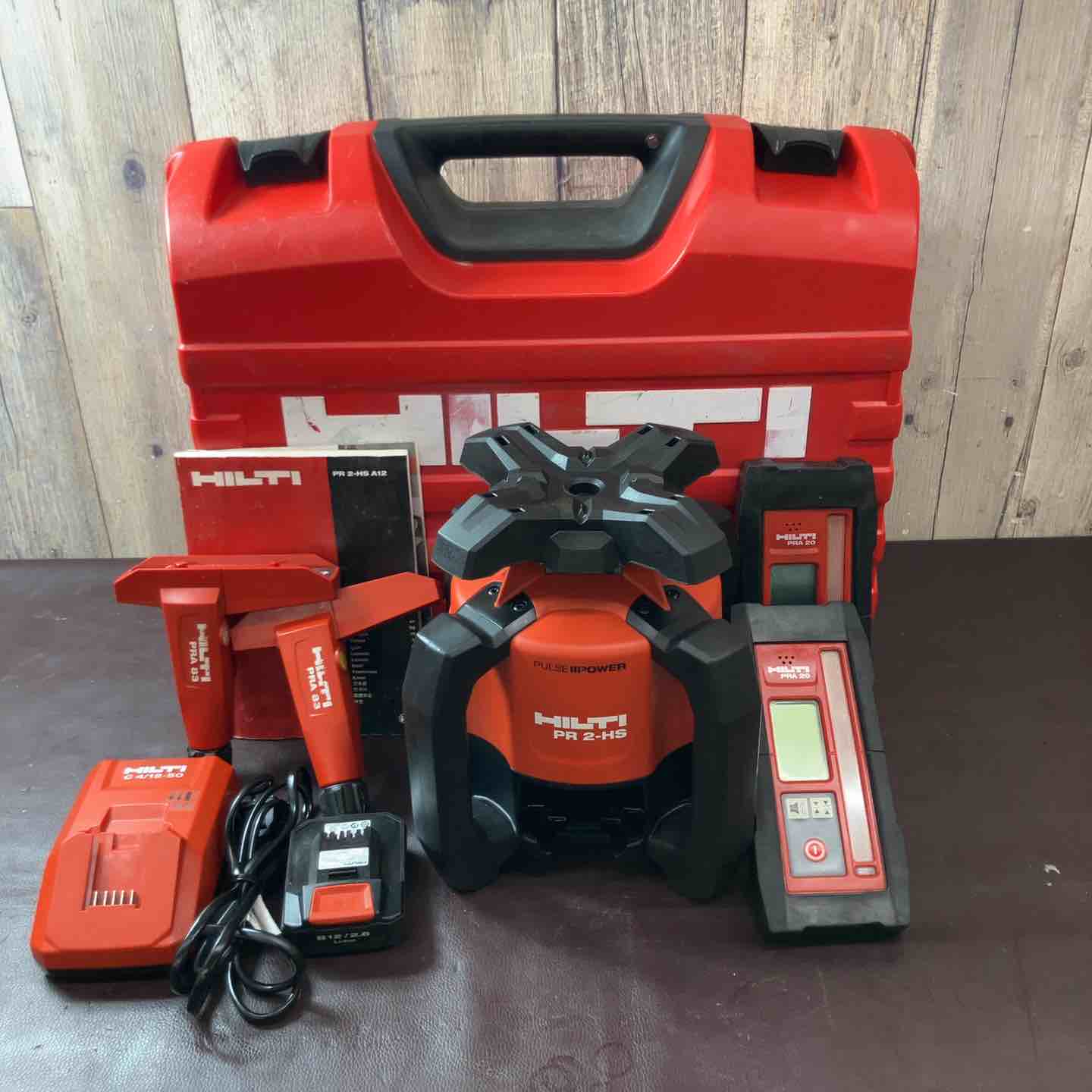 中古美品】ヒルティ(Hilti) コードレス回転レーザー PR 2-HS A12 受光