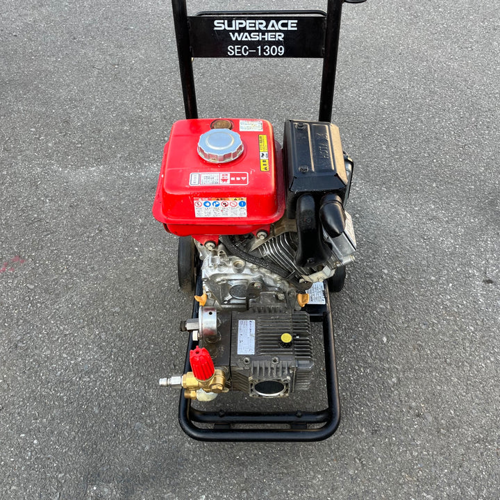 【中古品/店頭受取り限定】スーパー工業 エンジン式高圧洗浄機 SEC-1309 ガン・ホース付き【東大和店】