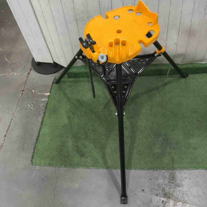 【店頭受取り限定】三脚パイプチェーンバイス パイプスタンド ポータブル 折りたたみ式 スチール脚 パイプジャッキスタンド【川口店】