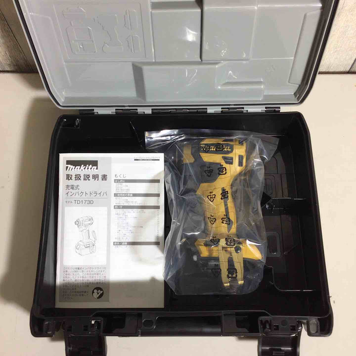 【未使用品】 マキタ makita コードレス インパクトドライバー TD173DGXPY LTX20周年限定色 プレミアムイエロー 本体＋ケース 20周年 【戸田店】