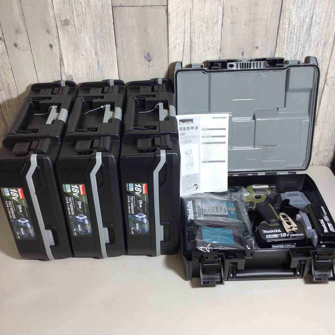 【未使用品】 マキタ makita コードレス インパクトドライバー TD173DRGXO オリーブ 4台セット【戸田店】