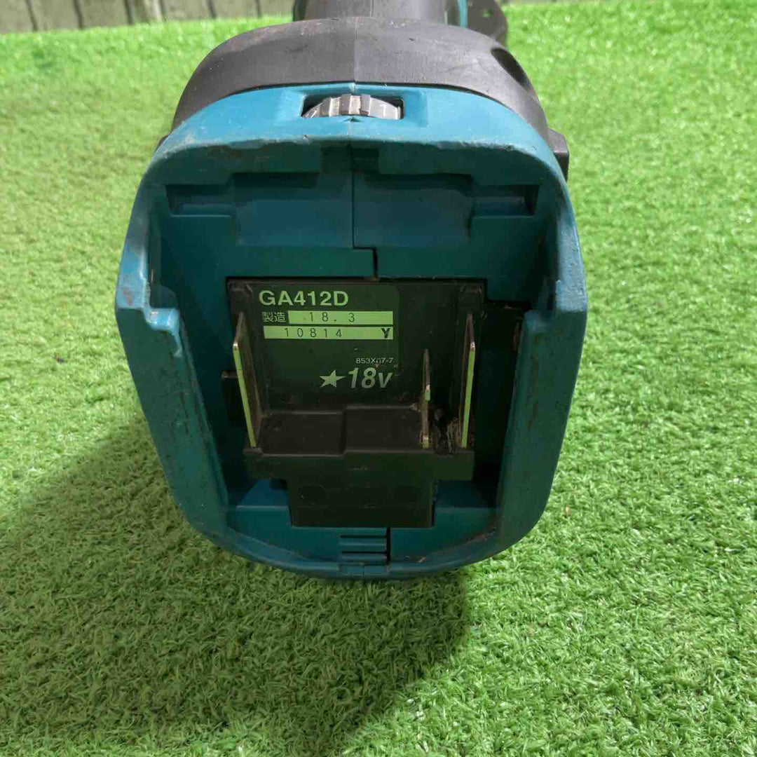 ★マキタ(makita) 100mmコードレスディスクグラインダ GA412DZ【川口店】