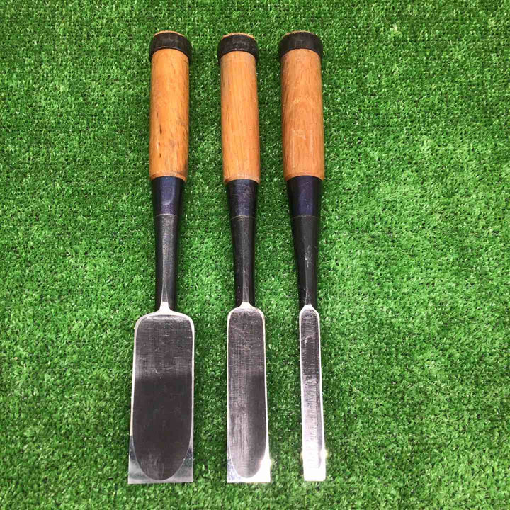 【中古・現状品】 国寿 銘 鑿 のみ ＊3本組 【鴻巣店】