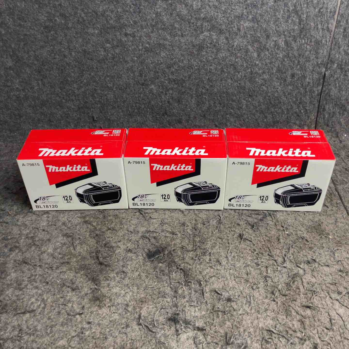 マキタ/makita リチウムイオンバッテリー 18V/12.0Ah BL18120 *3点