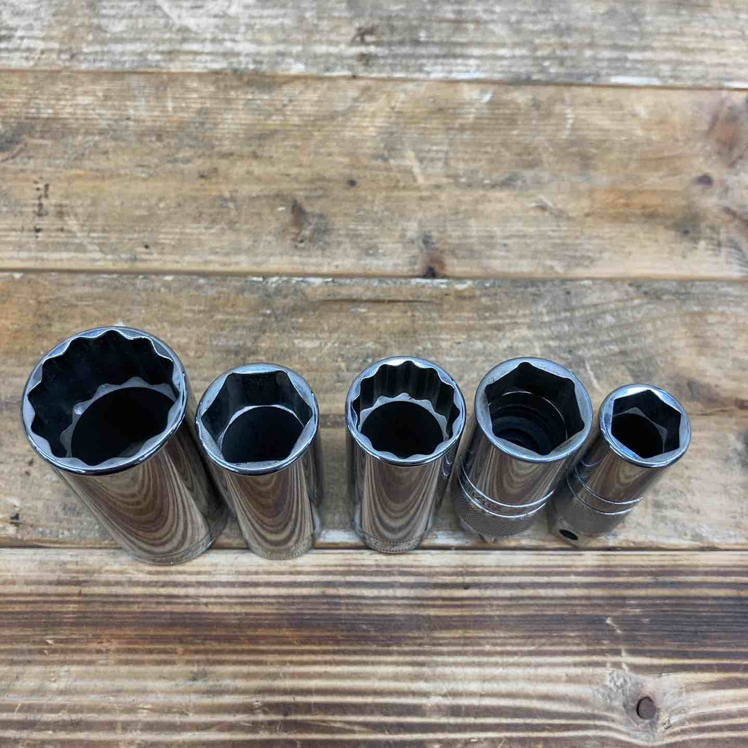 【中古品】 スナップオン(Snap-on) ソケットまとめ SFSM11、FM17など 3/8 ディープソケット ショート ブランド 合計11個セット 【東大和店】