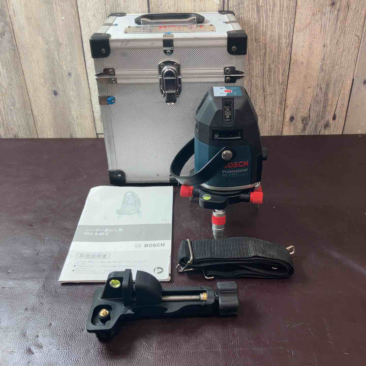 【中古品】 ボッシュ(BOSCH) 電子整準方式 ・レーザー墨出し器 GLL8-40E 【東大和店】