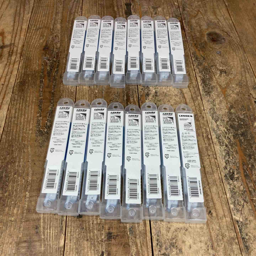 レノックス(LENOX) レシプロソー セーバーソー 替刃 金属用 150mm LXJP614R*8 100mm LXJP418R*2 LXJP414R*6 まとめ [計80枚入]【所沢店】