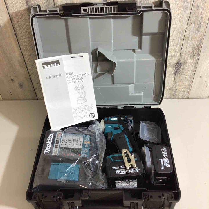 【未使用品】★純正バッテリー2個&充電器付き フルセット★マキタ(makita) コードレスインパクトドライバー TD162DRGX【戸田店】