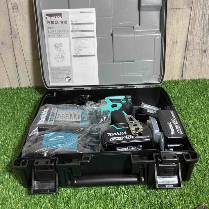 ★マキタ(makita) 18Vコードレスインパクトドライバ TD173DGXTB ターコイズブルー【戸田店】