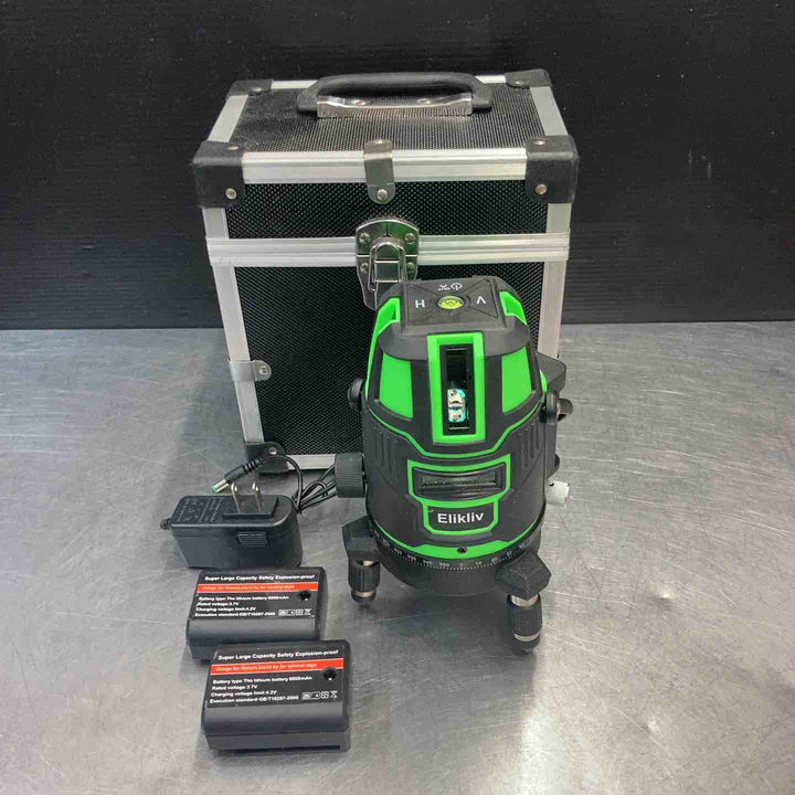 【中古品】 Elikliv レーザー墨出し器 バッテリー2個付属 【東大和店】