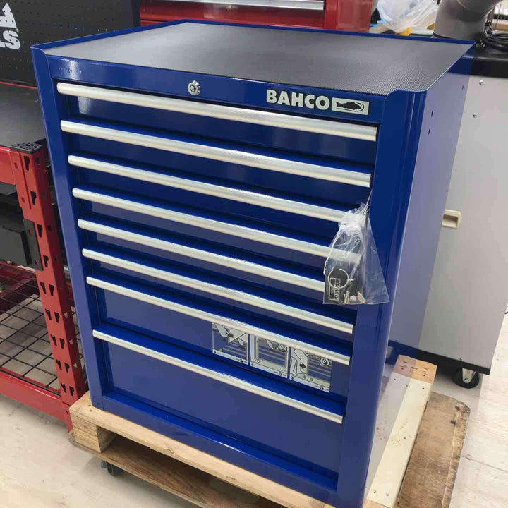【店頭受取り限定】BAHCO(バーコ) 8段引き出し ロールキャブ ブルー K1475K8PCM スナップオンツールズ【川越店】