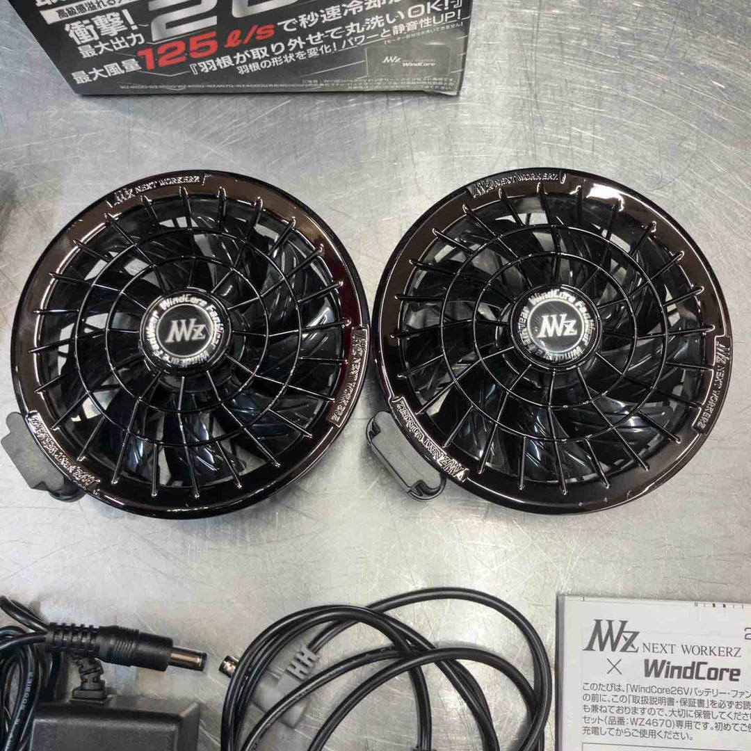 【中古美品】 WindCore(ウィンドコア) 26Vバッテリー・ファンセット WZ4670　2025年モデル 【東大和店】