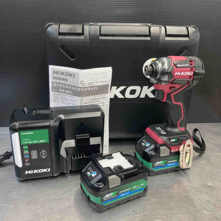 【中古美品】 ハイコーキ(HIKOKI ※旧:日立工機) 36V コードレスインパクトドライバー フレアレッド  WH36DC(2XPRSZ) 【東大和店】