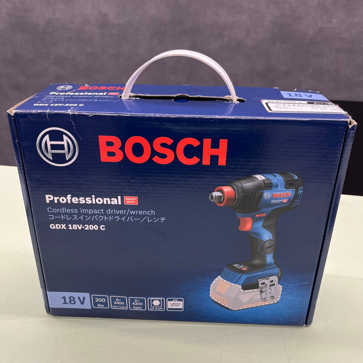 Bosch Professional(ボッシュ) 18V コードレスインパクトドライバー レンチ兼用 (本体のみ、バッテリー・充電器別売り) GDX18V-200CH【越谷店】