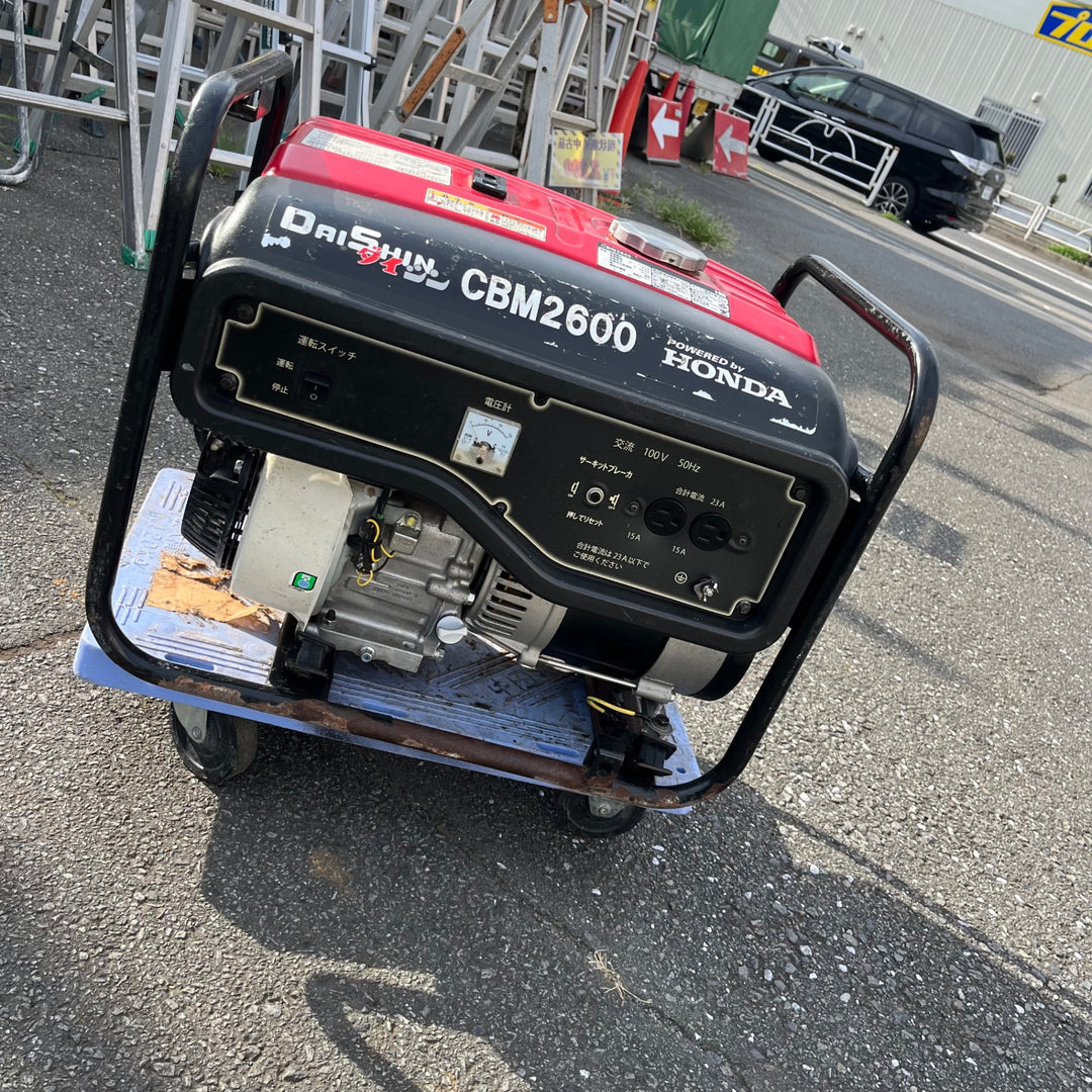 【中古品/店頭受取り限定】◇ダイシン(DAISHIN) 大型タンク発電機 CBM2600 50Hz ホンダ(HONDA)【東大和店】