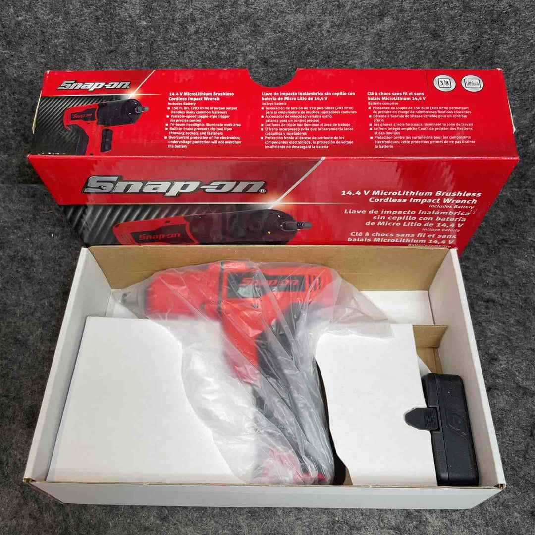 Snap-on/スナップオン 3/8sq 充電式インパクトレンチ CT861RRW1 本体＋バッテリー1個 レッド【桶川店】